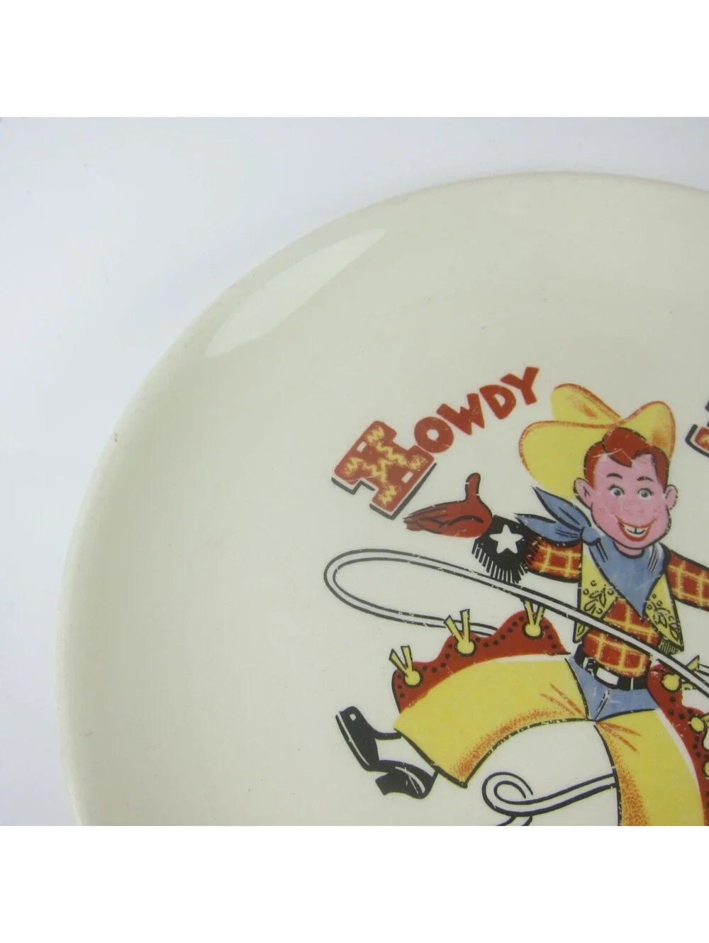 Vintage Howdy Doody Ceramic Plate 8.5